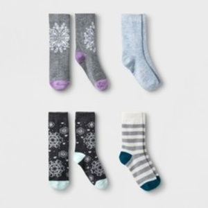 NWT Cat & Jack Socks 4pk of Socks Girls Crew Socks